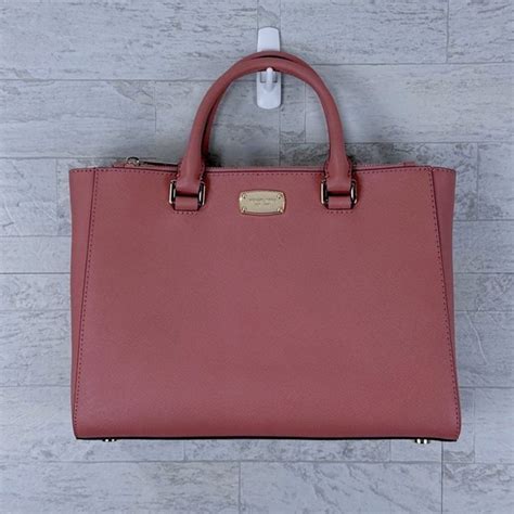 michael kors kellen antique rose|Michael Kors Kellen Saffiano leather pink antique rose.